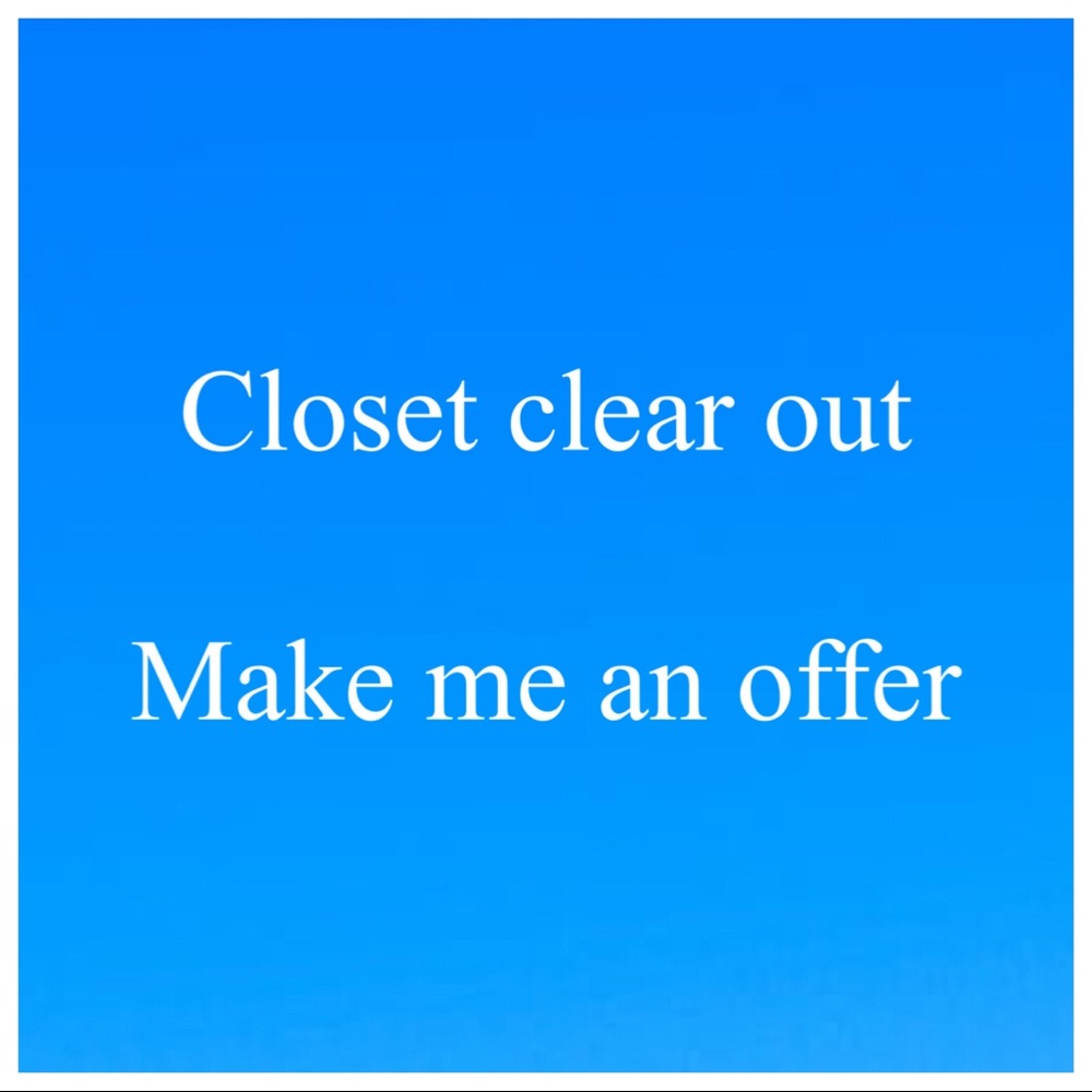 Make an offer on items in my closet